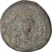 Münze, Justinian I, Follis, 541-542, Kyzikos, S+, Kupfer, Sear:207