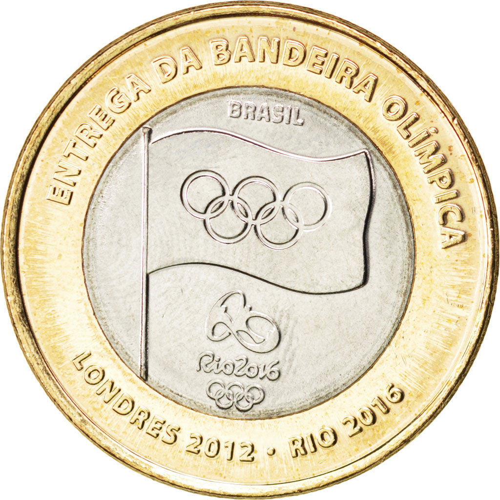 Brasile, Real, 2012, SPL, Bi-metallico, KM:679