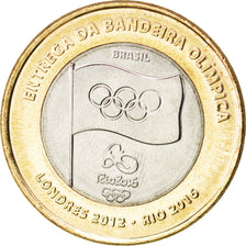 Brasile, Real, 2012, SPL, Bi-metallico, KM:679