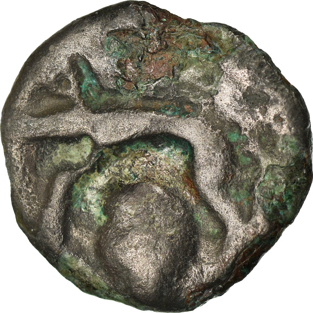 Münze, Leuci, Potin, S, Potin, Delestrée:151