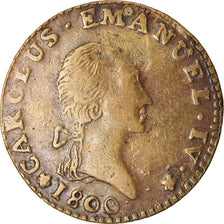 Moeda, ESTADOS ITALIANOS, SARDINIA, Carlo Emanuele IV, 7.6 Soldi, 1800, Torino