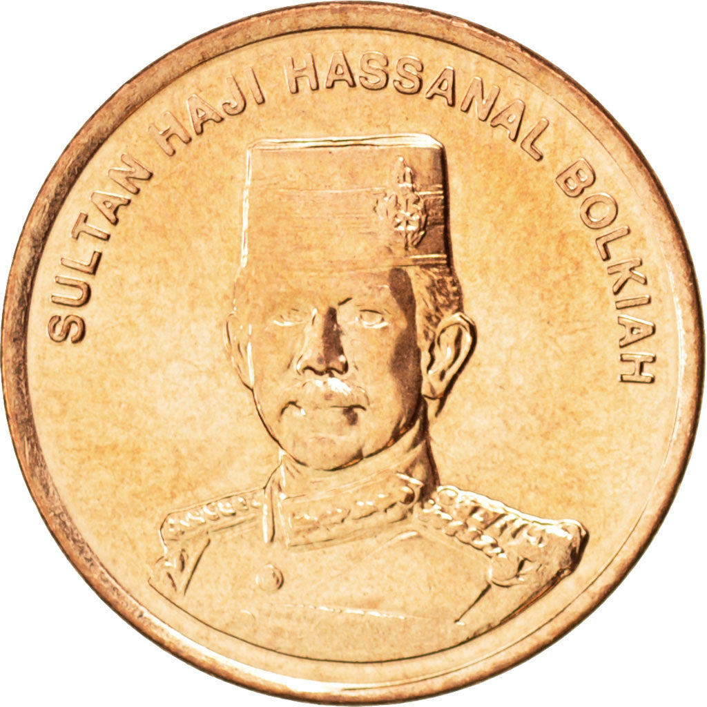 Moneda, BRUNÉI, Sultan Hassanal Bolkiah, Sen, 2005, SC, Cobre recubierto de