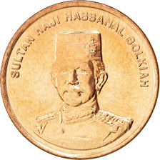 Moneda, BRUNÉI, Sultan Hassanal Bolkiah, Sen, 2005, SC, Cobre recubierto de