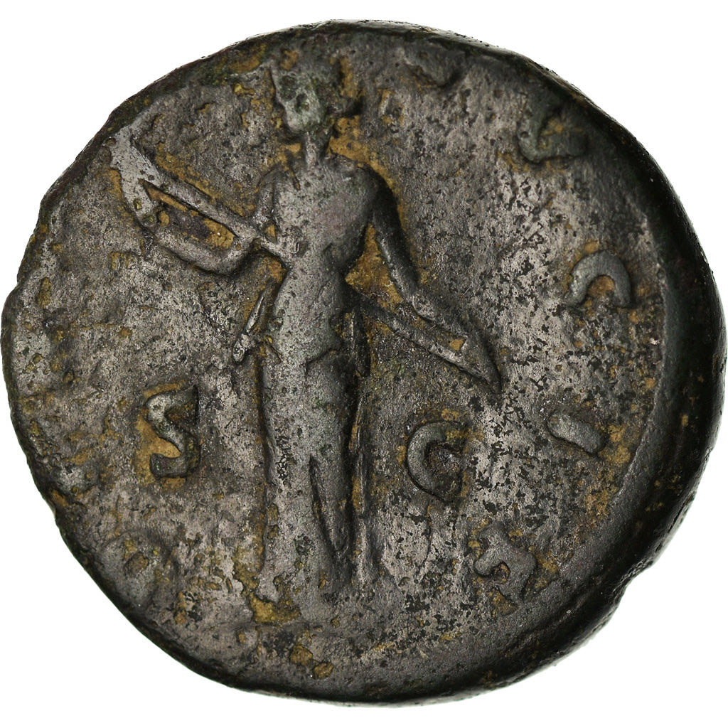 Moneta, Faustina II, As, 170-175, Rome, VF(20-25), Bronze, RIC:1629