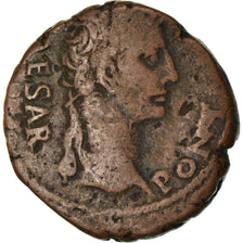 Coin, Augustus, As, 15-10 BC, Lyon - Lugdunum, VF(30-35), Bronze, RIC:230