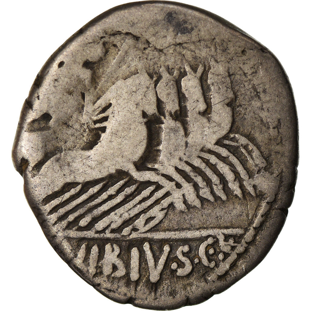 Moneda, Vibia, Denarius, Rome, BC+, Plata, Crawford:342/5