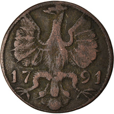 Coin, German States, AACHEN, 12 Heller, 1791, VF(30-35), Copper, KM:51