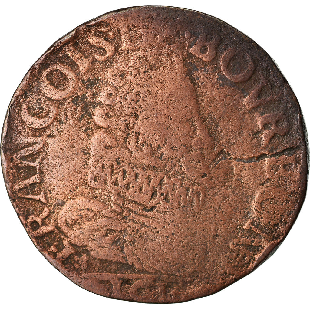 Moneda, ESTADOS FRANCESES, CHATEAU-RENAUD, François de Bourbon, Liard, 1614