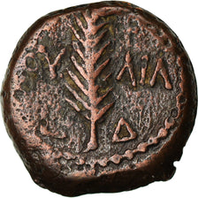 Coin, Judaea, Valerius Gratus, Prutah, 17 AD, Jerusalem, VF(20-25), Copper