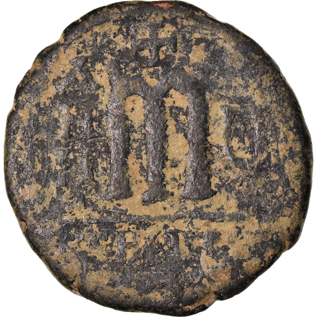 Münze, Maurice Tiberius, Follis, 585-586, Antioch, SGE+, Kupfer, Sear:532