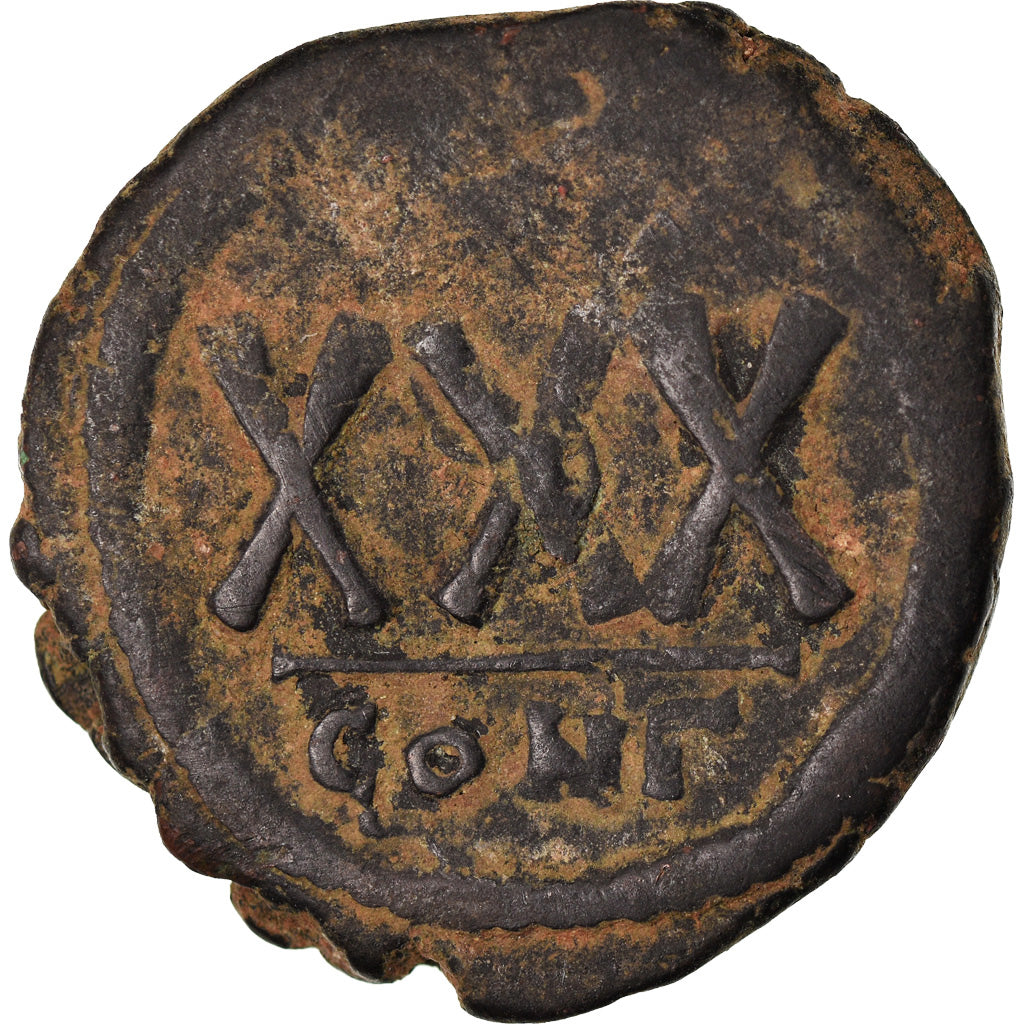 Coin, Tiberius II Constantine, 3/4 Follis - 30 Nummi, 578-582, Constantinople