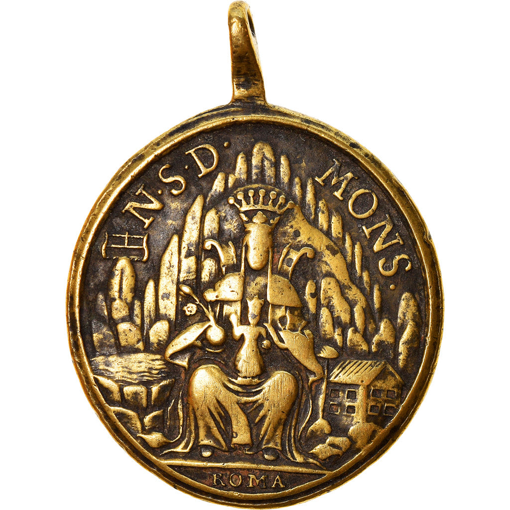 Espagne, Médaille, Notre Dame de Montserrat, Religions & beliefs, TTB, Laiton