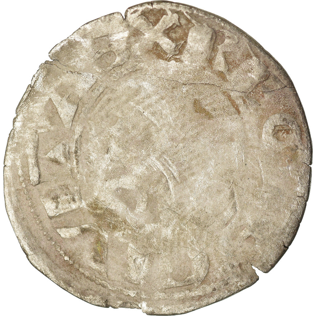 Moneta, Francja, Champagne, Guillaume I, Denarius, 1176-1202, Reims, F(12-15)