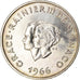 Moeda, Mónaco, Grace et Rainier III, 10 Francs, 1966, MS(60-62), Prata, KM:M1