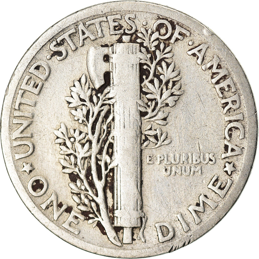Coin, United States, Mercury Dime, Dime, 1936, U.S. Mint, Philadelphia