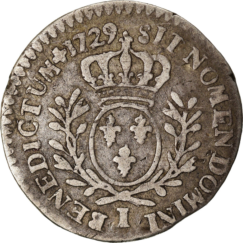 Munten, Frankrijk, Louis XV, 1/20 Écu  aux branches d'olivier (6 sols), 6 Sols