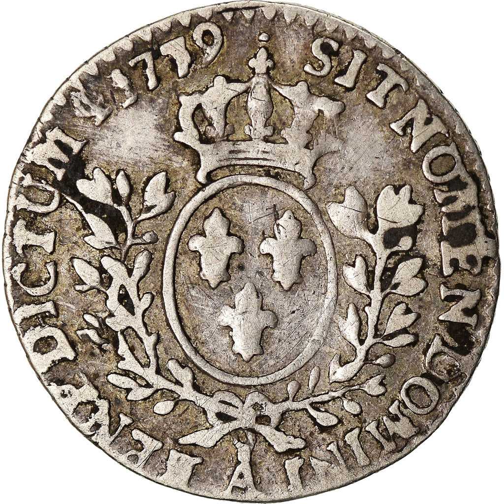 Coin, France, Louis XV, 1/20 Écu à la vieille tête, 1779, Paris, VF(30-35)