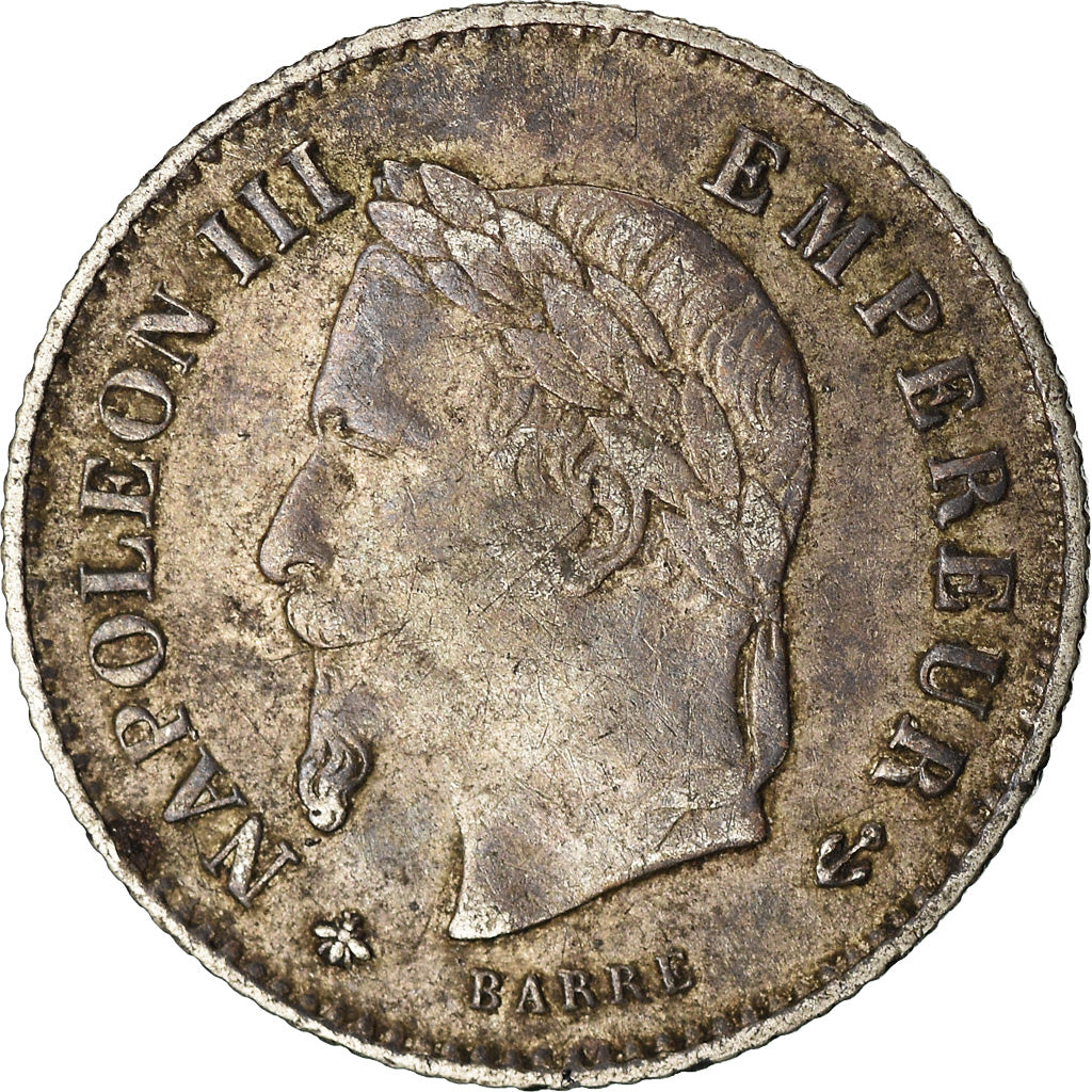 Coin, France, Napoleon III, Napoléon III, 20 Centimes, 1867, Paris, EF(40-45)