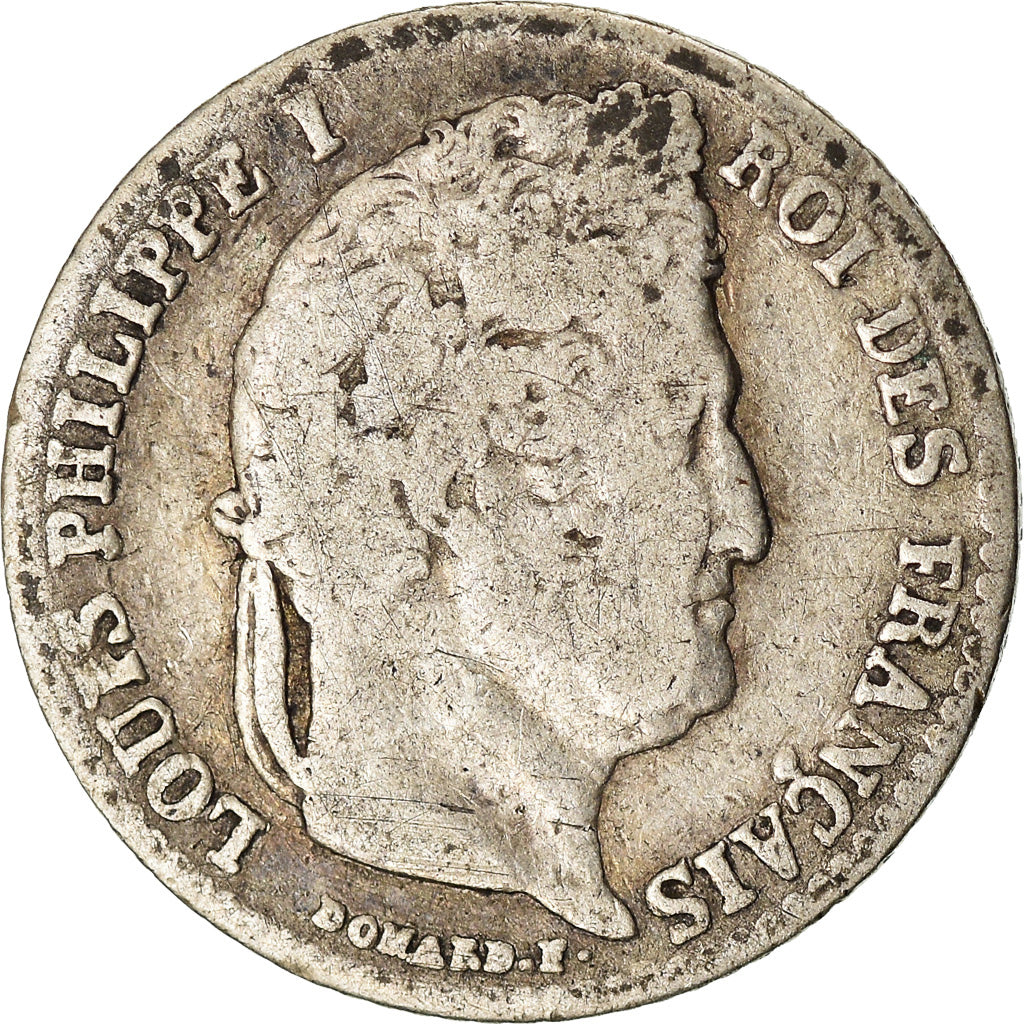 Coin, France, Louis-Philippe, 1/4 Franc, 1836, Paris, VF(20-25), Silver