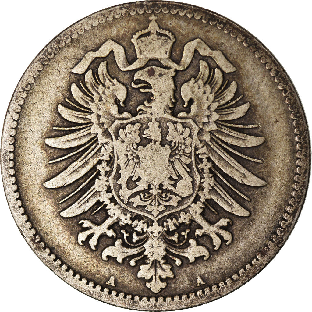 Coin, GERMANY - EMPIRE, Wilhelm I, Mark, 1875, Berlin, VF(30-35), Silver, KM:7