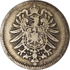 Coin, GERMANY - EMPIRE, Wilhelm I, Mark, 1875, Berlin, VF(30-35), Silver, KM:7