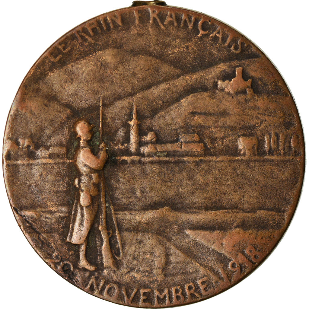 Frankrijk, Medaille, Première Guerre Mondiale, 154e Division, 1919, Augis, ZF
