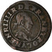 Münze, Frankreich, Henri III, Double Tournois, Paris, S, Kupfer, CGKL:86