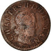 Monnaie, France, Ardennes, Charles II, Denier Tournois, 1653, Charleville, TB+