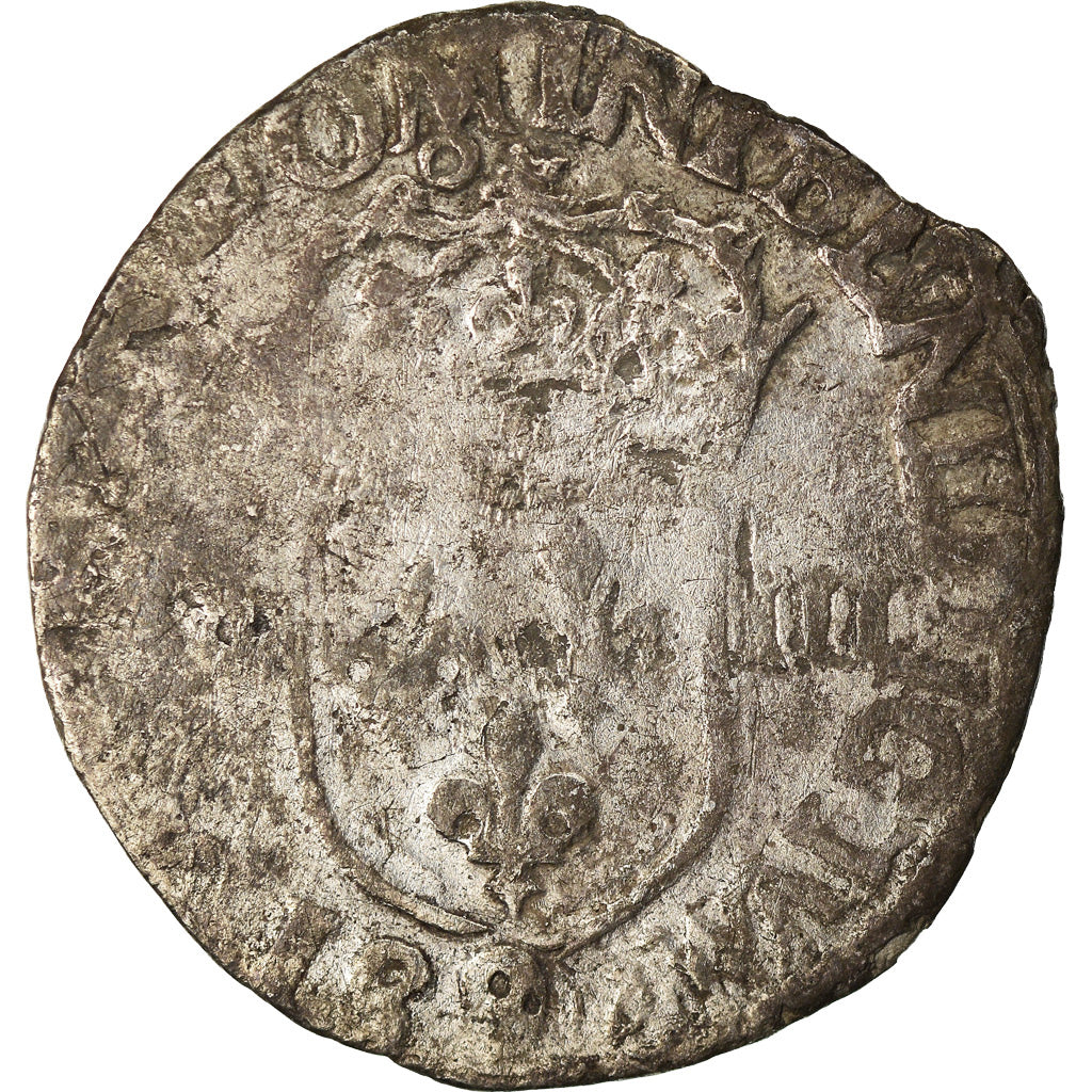 Münze, Frankreich, Henri III, 1/8 Ecu, 1581, Rennes, S, Silber, Sombart:4664