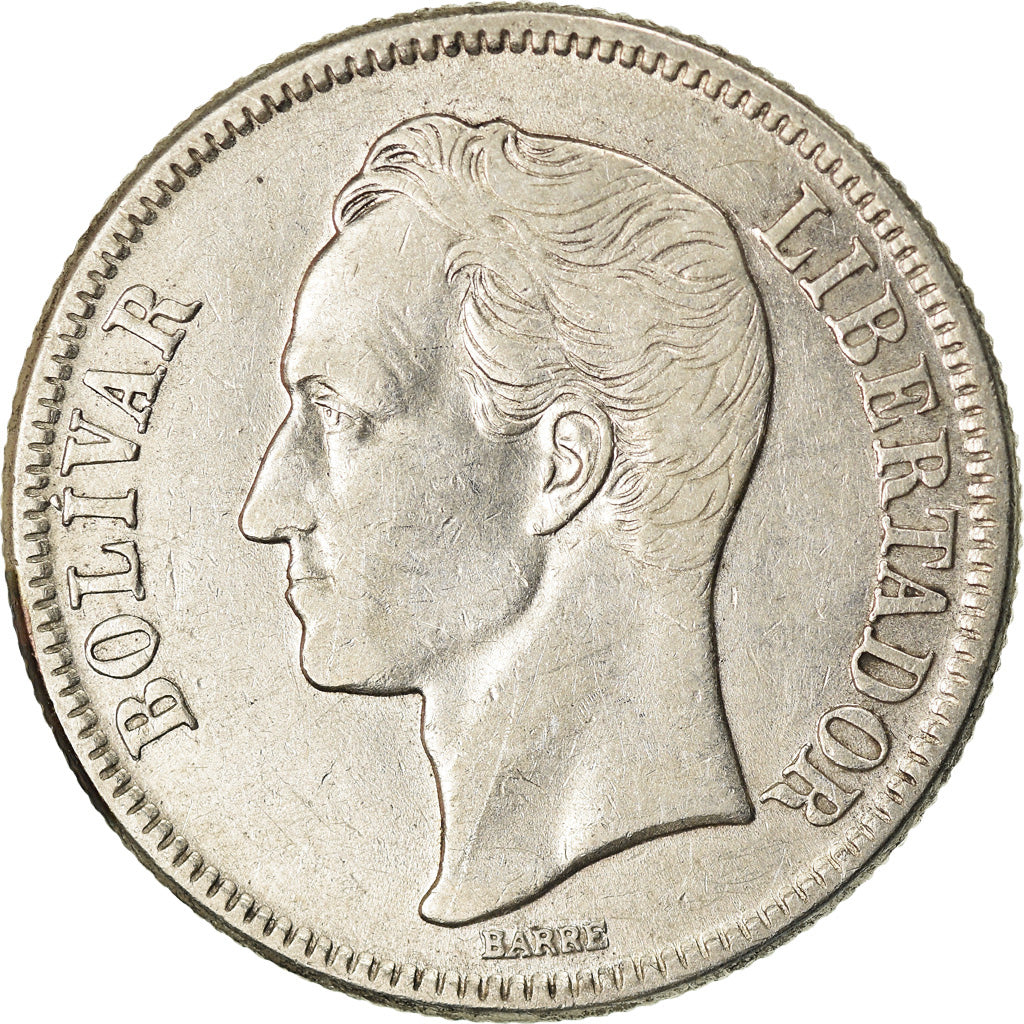 Moneda, Venezuela, Gram 10, 2 Bolivares, 1945, Philadelphia, MBC+, Plata, KM:23a