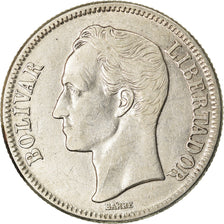 Moneda, Venezuela, Gram 10, 2 Bolivares, 1945, Philadelphia, MBC+, Plata, KM:23a