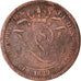 Coin, Belgium, Leopold I, 10 Centimes, 1832, VF(30-35), Copper, KM:2.1