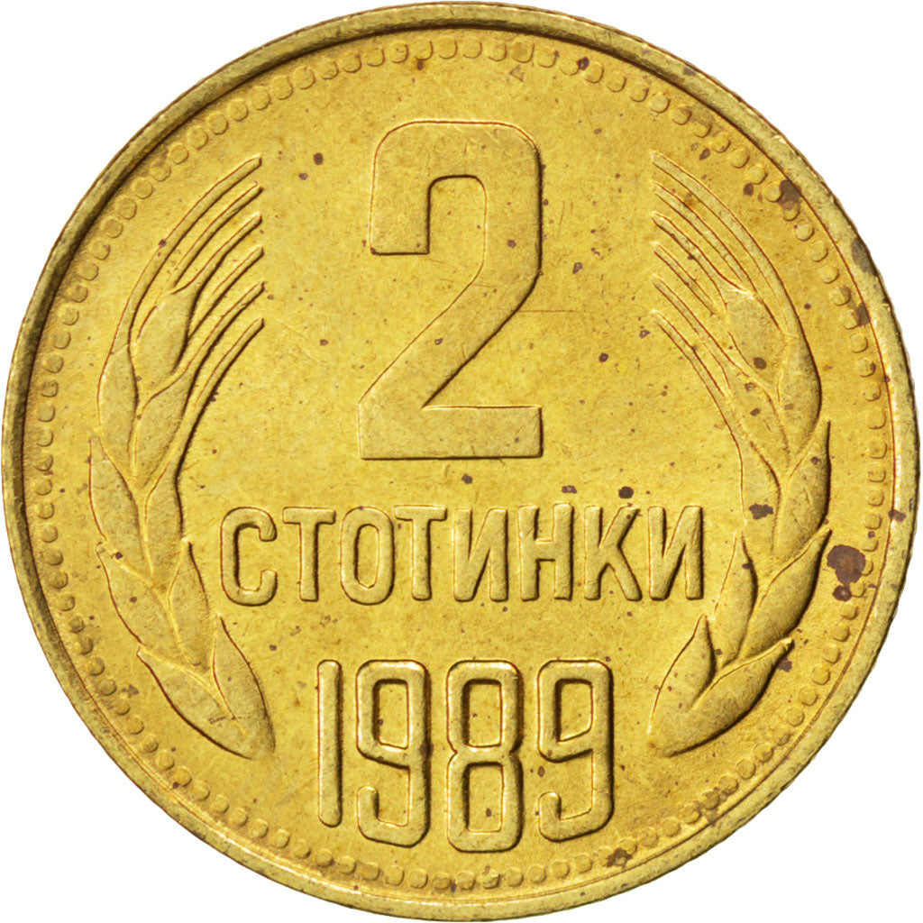 Bulgaria, 2 Stotinki, 1989, SPL, Ottone, KM:85