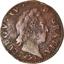 Münze, Frankreich, Louis XV, Demi sol à la vieille tête, 1/2 Sol, 1770