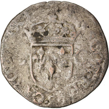Moneda, Francia, Charles IX, Douzain aux deux C, 1574, Troyes, BC+, Vellón
