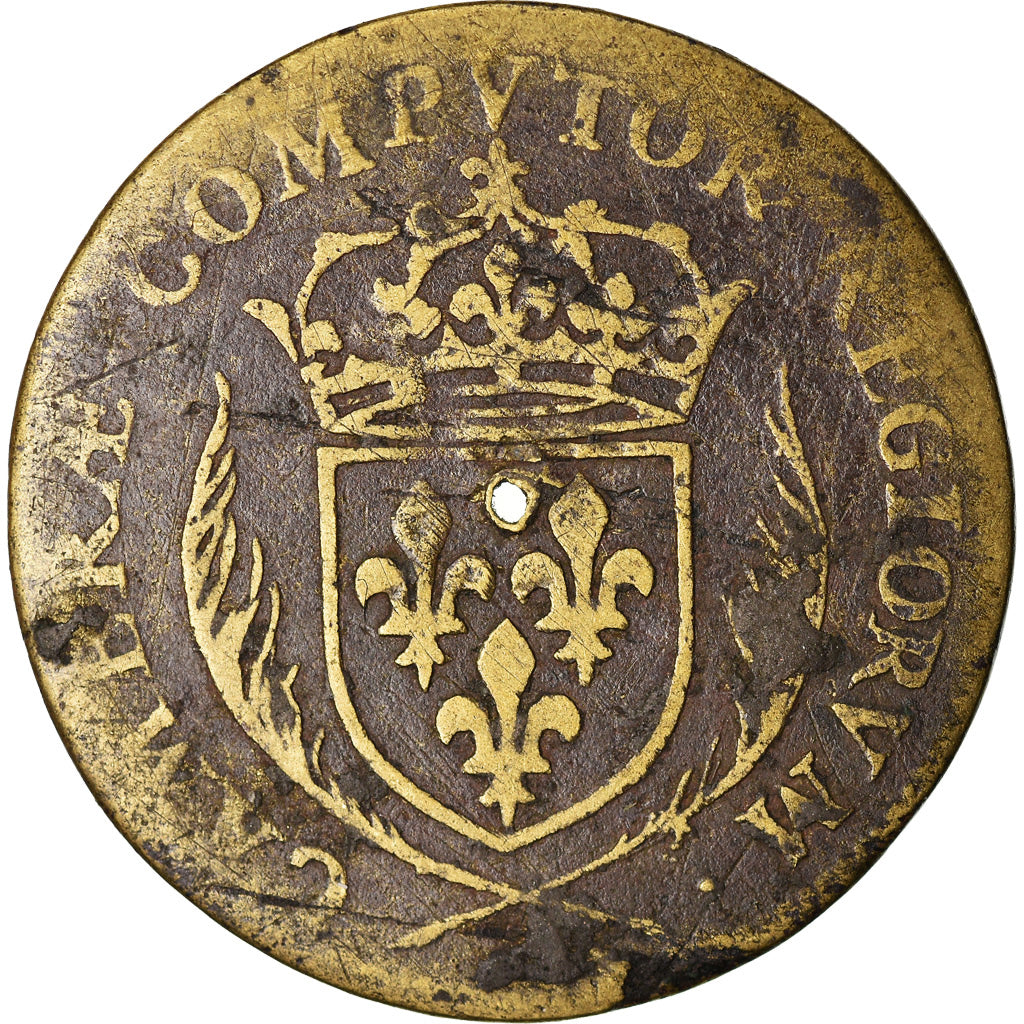 Francja, Token, Królewskie, Charles IX, Chambre des Comptes du Roi, 1563