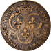 Francia, Token, Royal, Henri II, Chambre des Comptes du Roi, 1552, BC+, Latón