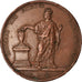Francia, medalla, Charles X, Aux Electeurs Constitutionnels, 1830, MBC, Bronce