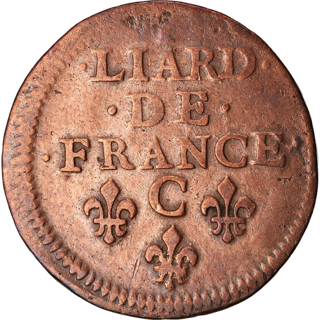 Munten, Frankrijk, Louis XIV, Liard de France au buste juvénile, deuxième