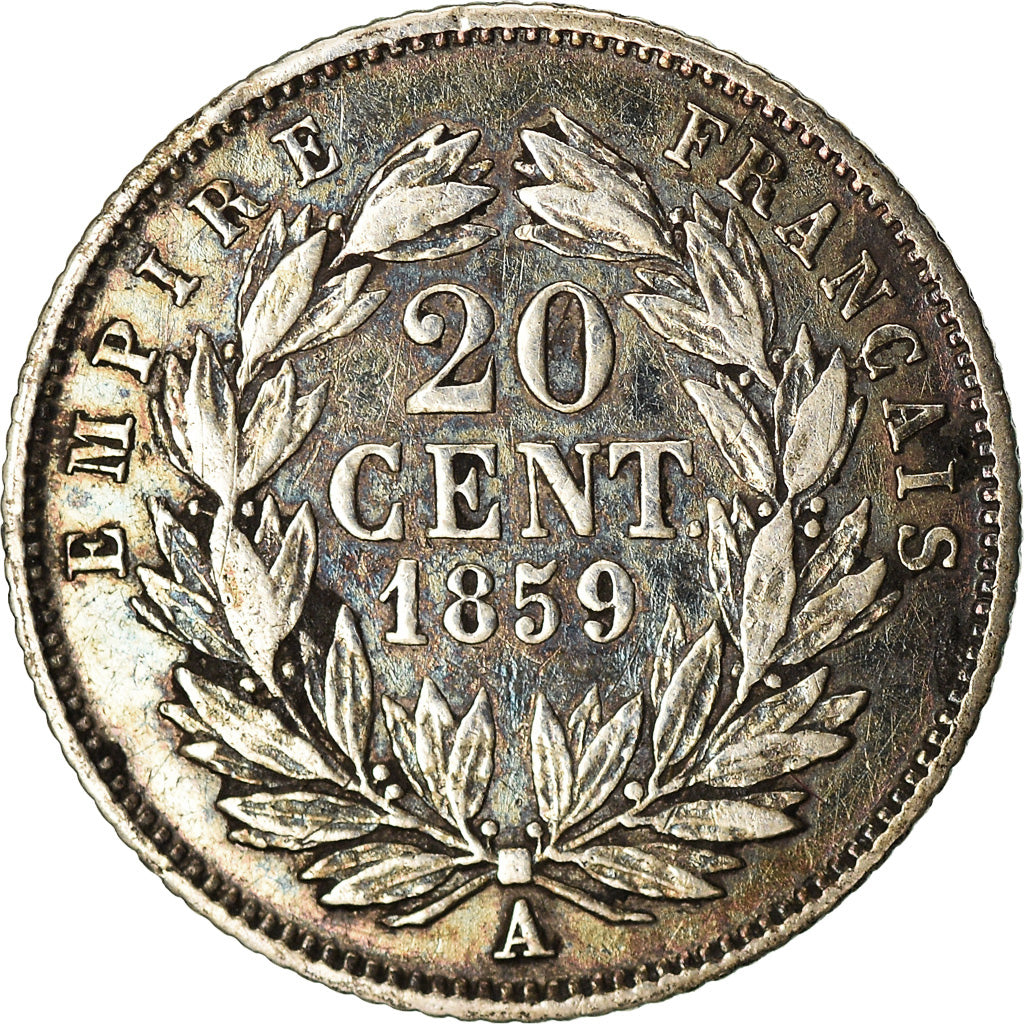 Coin, France, Napoleon III, Napoléon III, 20 Centimes, 1859, Paris, VF(20-25)