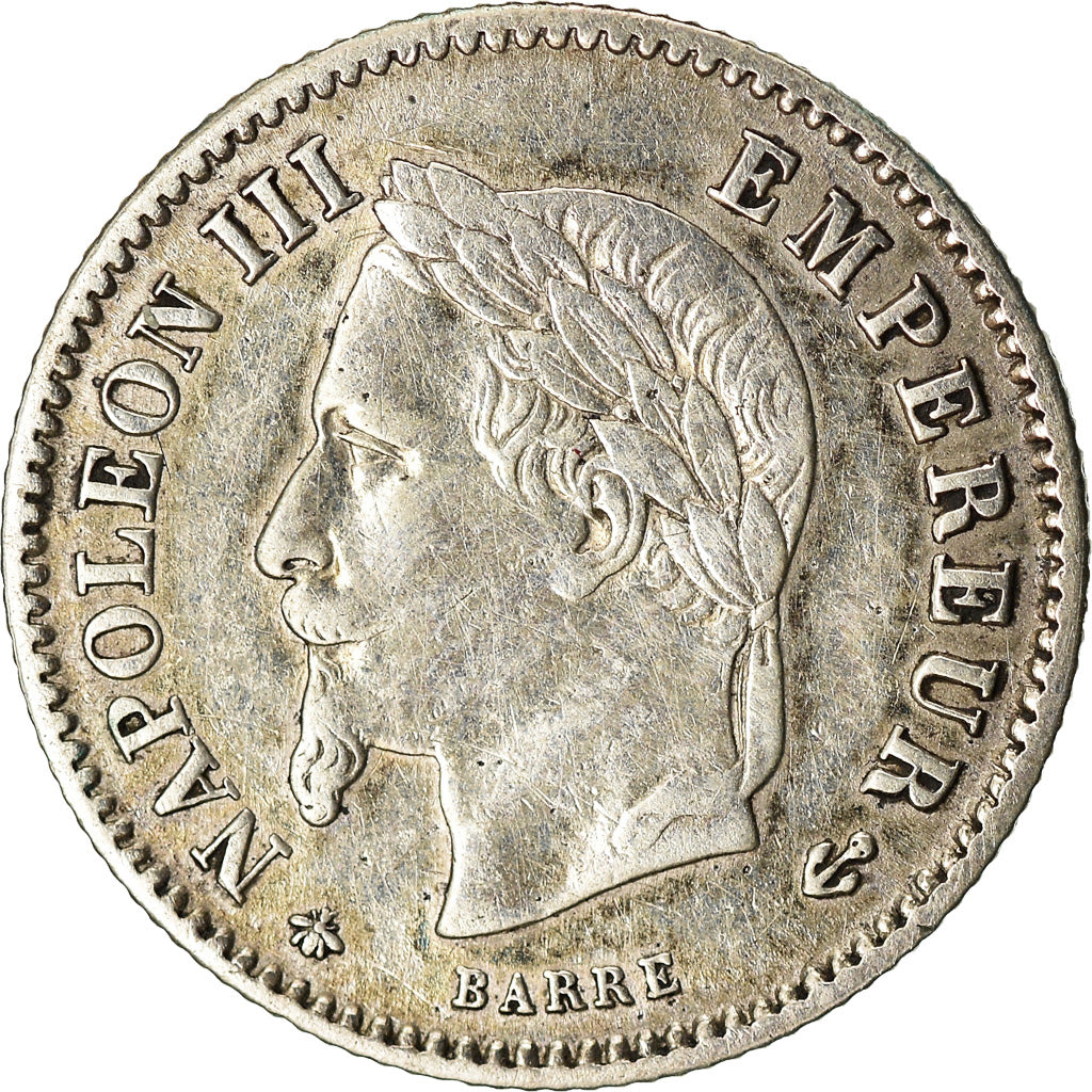 Coin, France, Napoleon III, Napoléon III, 20 Centimes, 1867, Paris, EF(40-45)