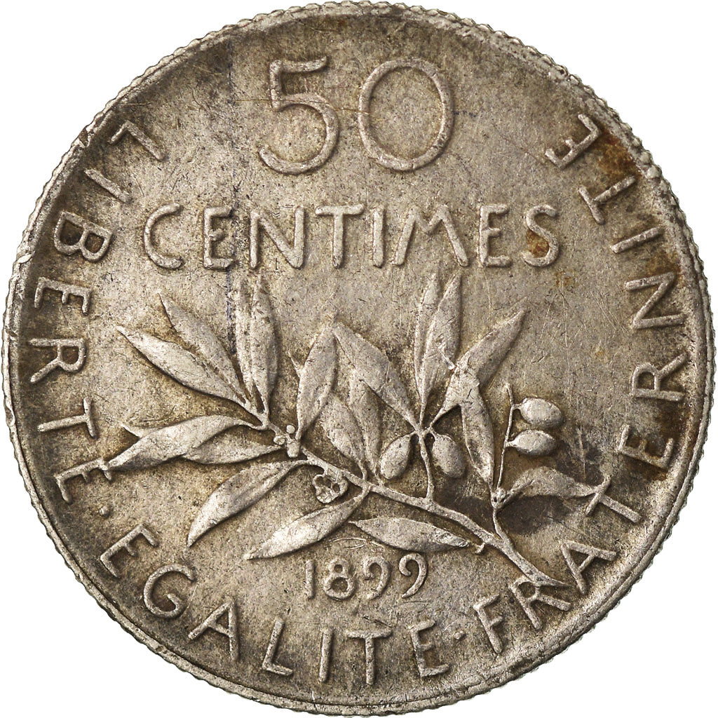 Monnaie, France, Semeuse, 50 Centimes, 1899, Paris, TB+, Argent, Gadoury:420