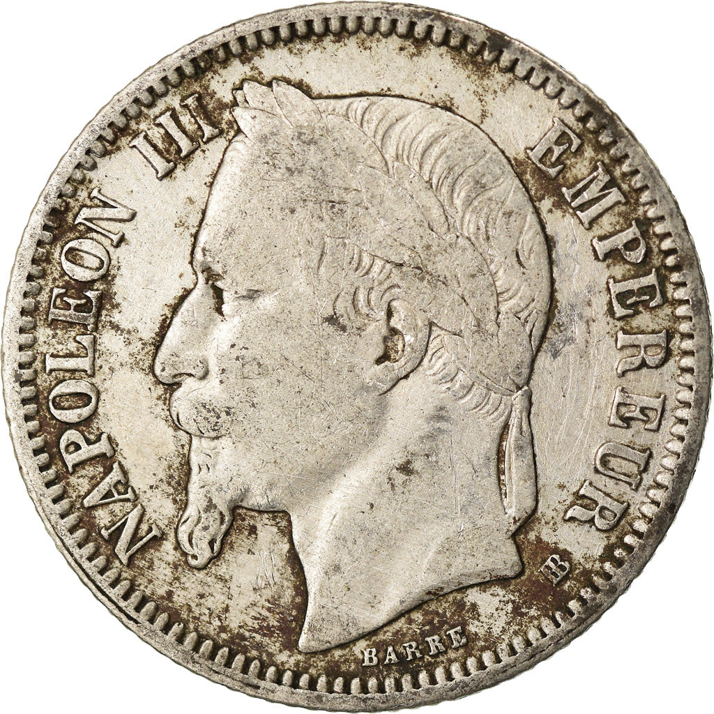 Münze, Frankreich, Napoleon III, Napoléon III, Franc, 1867, Strasbourg, S