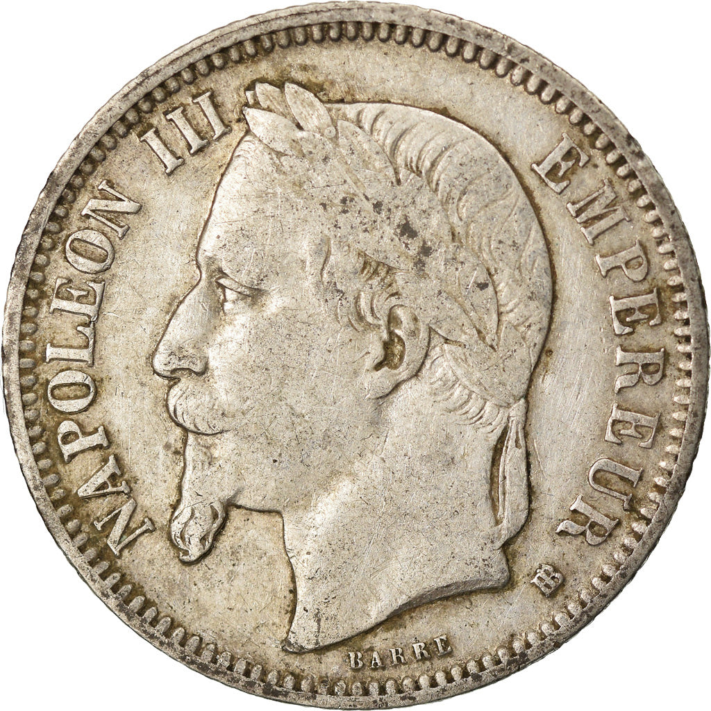 Munten, Frankrijk, Napoleon III, Napoléon III, Franc, 1868, Strasbourg, FR+