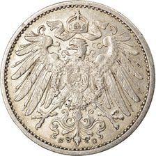 Monnaie, GERMANY - EMPIRE, Wilhelm II, Mark, 1909, Karlsruhe, TTB, Argent, KM:14