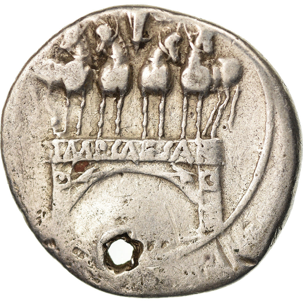 Coin, Octavian, Denarius, 30-29 BC, Uncertain Mint, VF(30-35), Silver, RIC:267