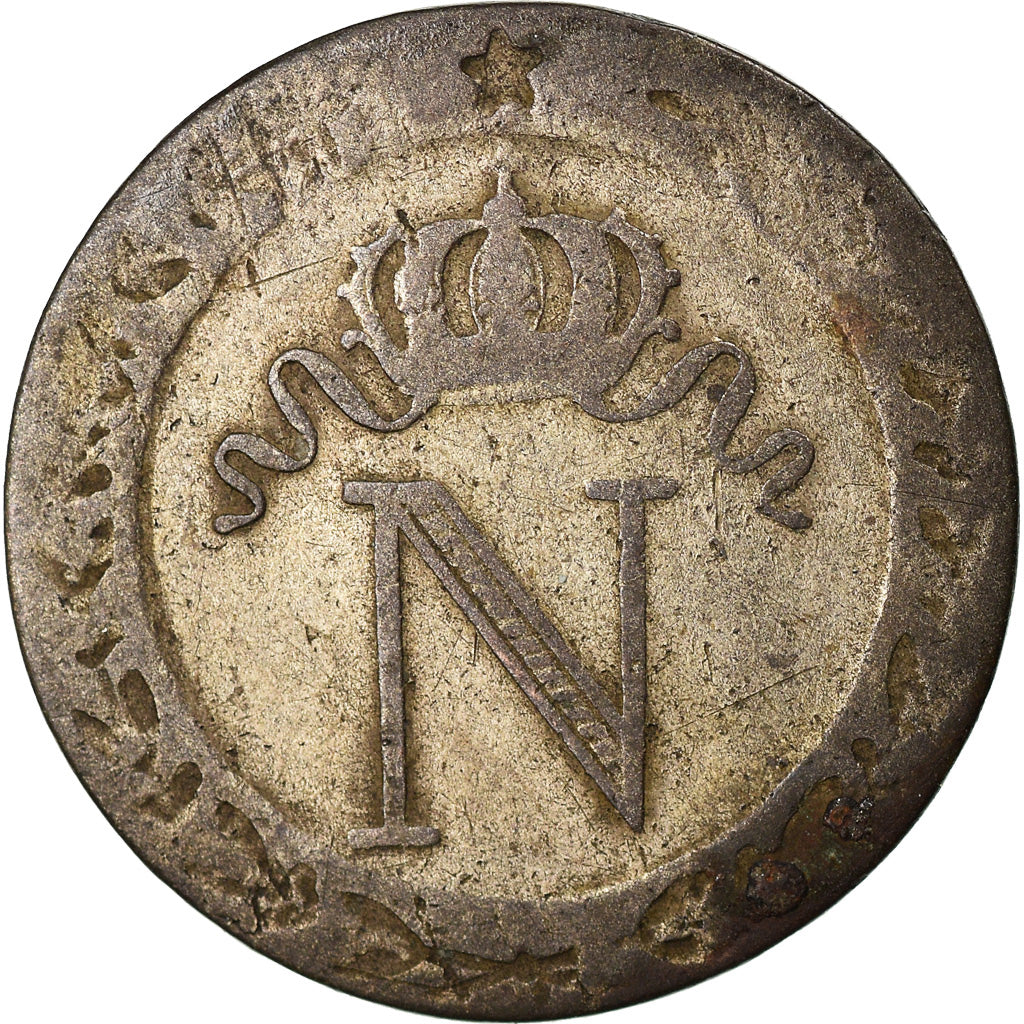 Coin, France, Napoléon I, 10 Centimes, 1808, Strasbourg, VF(30-35), Billon