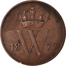 Moneda, Países Bajos, William III, Cent, 1877, BC+, Cobre, KM:100