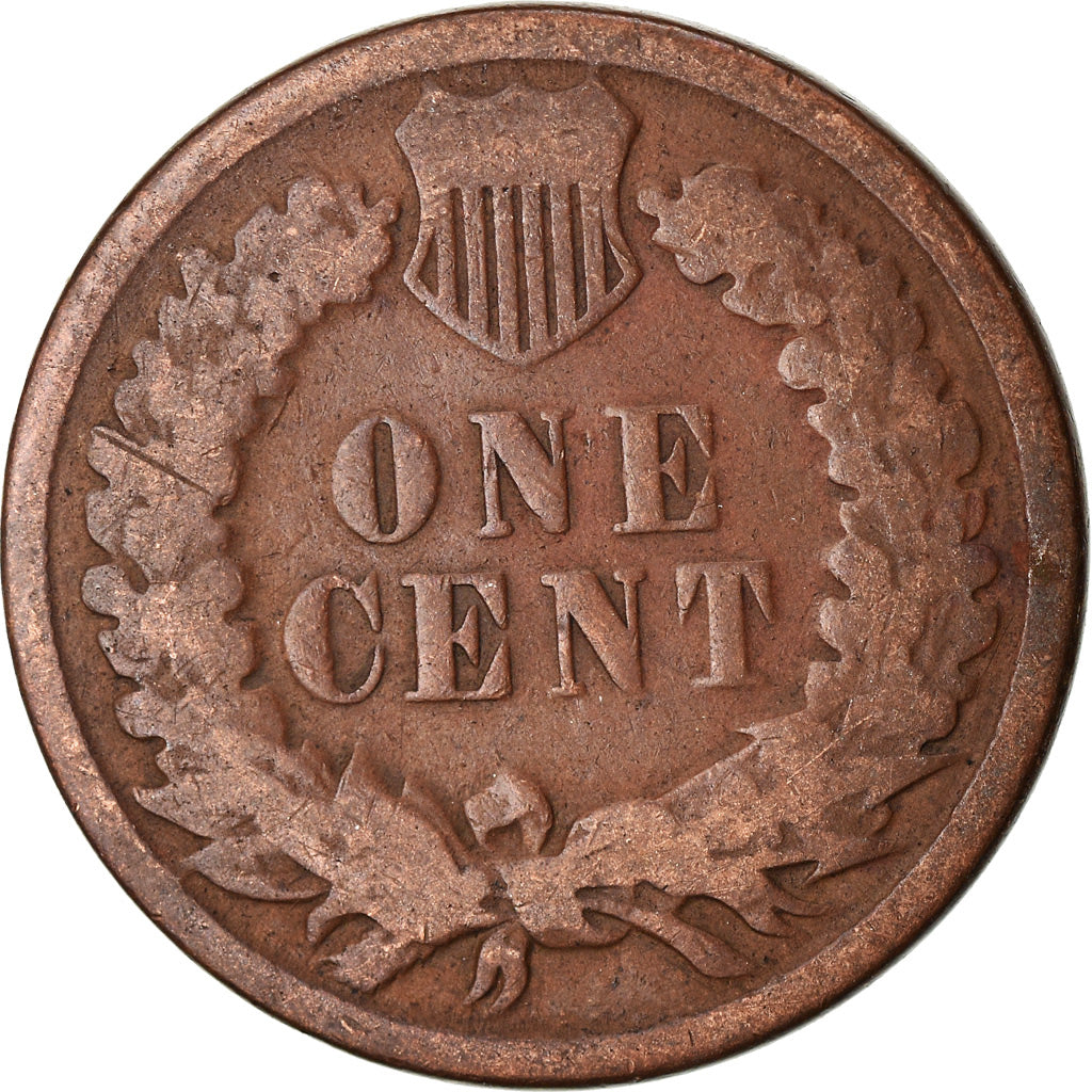Coin, United States, Indian Head Cent, Cent, 1881, U.S. Mint, Philadelphia