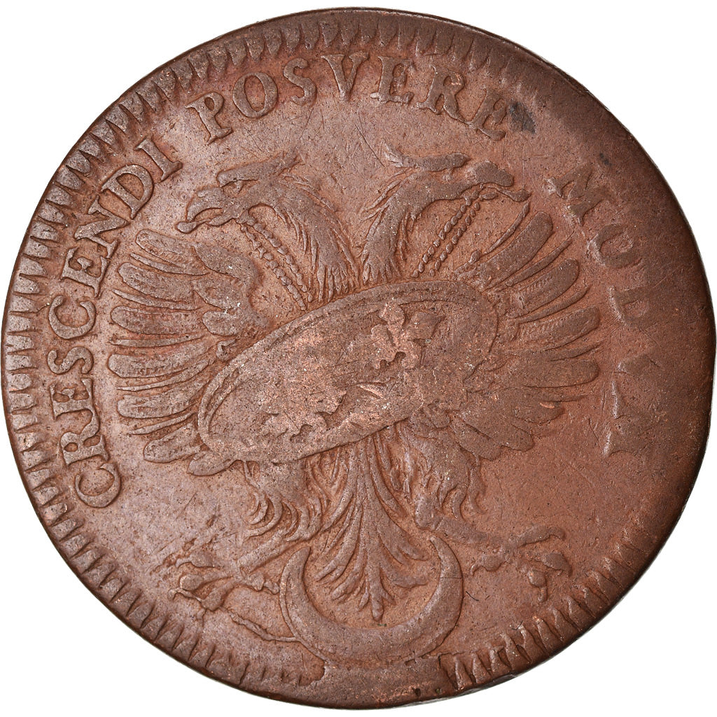 França, Token, Monarquia, Luís XIV, Marie Thérèse d'Autriche, EF(40-45)